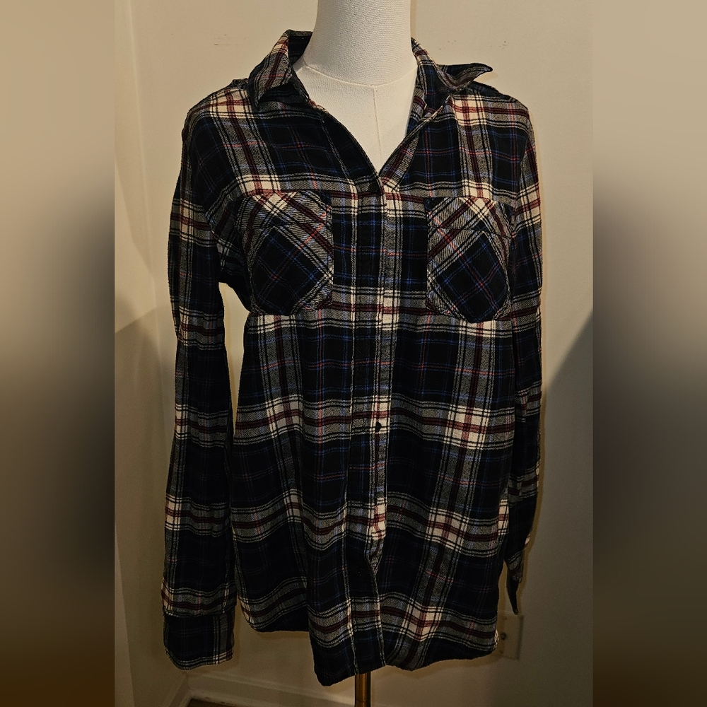 Express Multicolor Plaid Shirt